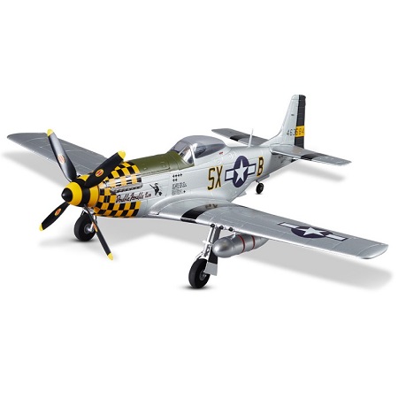 Derbee P-51D Mustang Warbird PNP 750mm Giallo